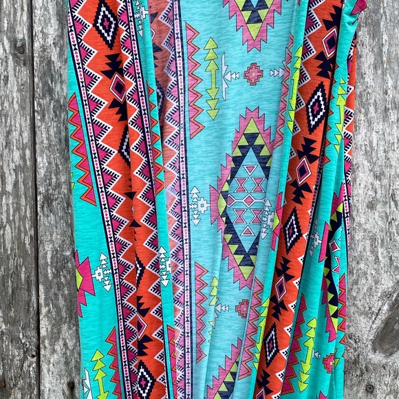 Cezanne Cardigan Serape Western Aztec - Picture 3 of 7